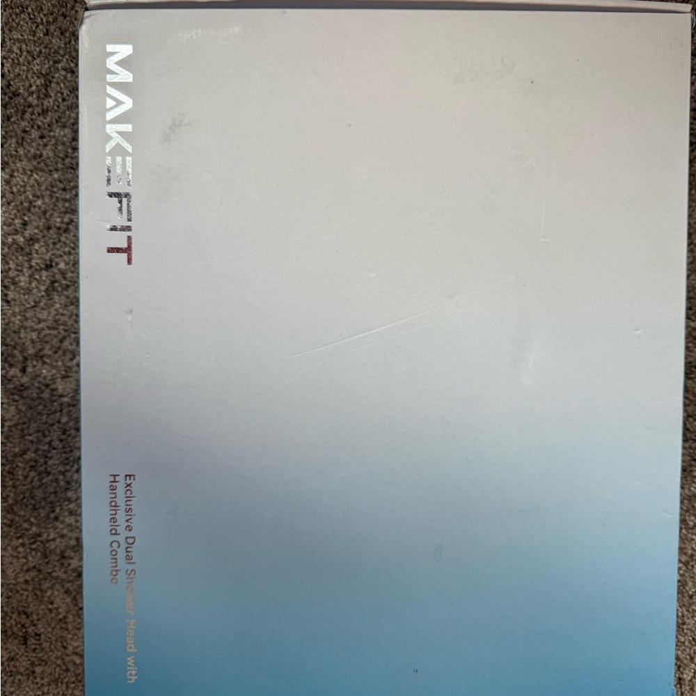 MakeFit 2-in-1 Dual Shower Head Combo – Rainfall & Handheld – Chrome – NEW